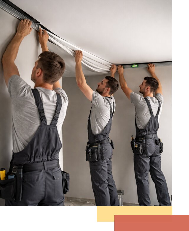 Теневые натяжные потолки в Электростали: монтаж и отделка быстро и качественно