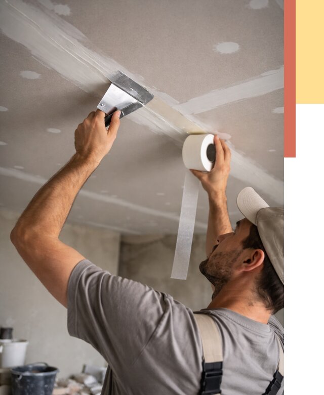 Обработка швов потолка ГКЛ в Электростали от 7598 руб. под ключ | ОТДЕЛОЧНИК-Элк