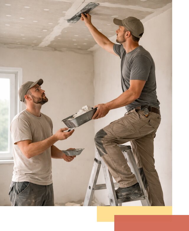 Шпаклевка потолка из гипсокартона в Электростали качественно и быстро