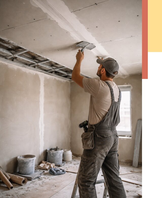 Ремонт потолка из гипсокартона в Электростали от 658 руб./м² — быстро и недорого | ОТДЕЛОЧНИК-Элк