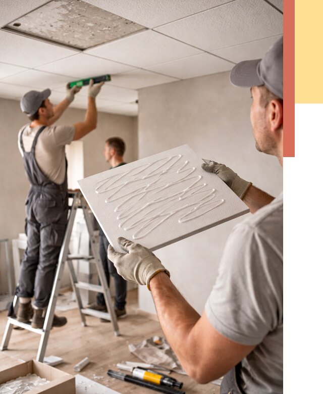 Монтаж потолочной плитки в Электростали от 4559 руб. — быстро и недорого | ОТДЕЛОЧНИК-Элк