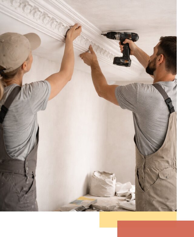 Профессиональный монтаж лепнины на потолок в Электростали