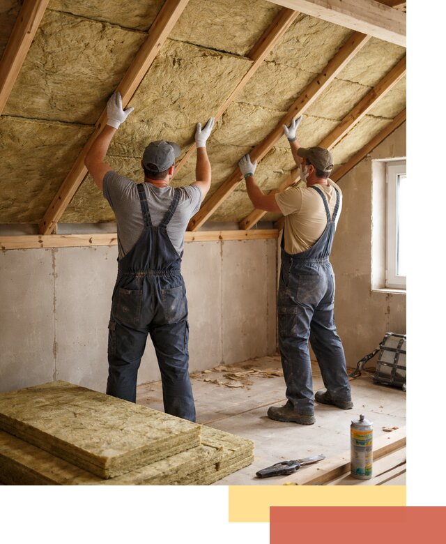 Утепление потолка минеральной ватой в Электростали