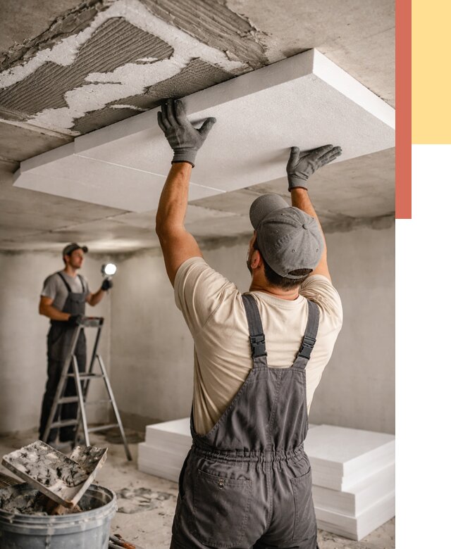 Утепление потолка пенопластом в Электростали от 4559 руб/м2 — недорого и быстро | ОТДЕЛОЧНИК-Элк