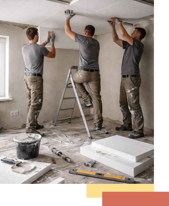 Утепление потолка пенопластом в Электростали быстро и качественно